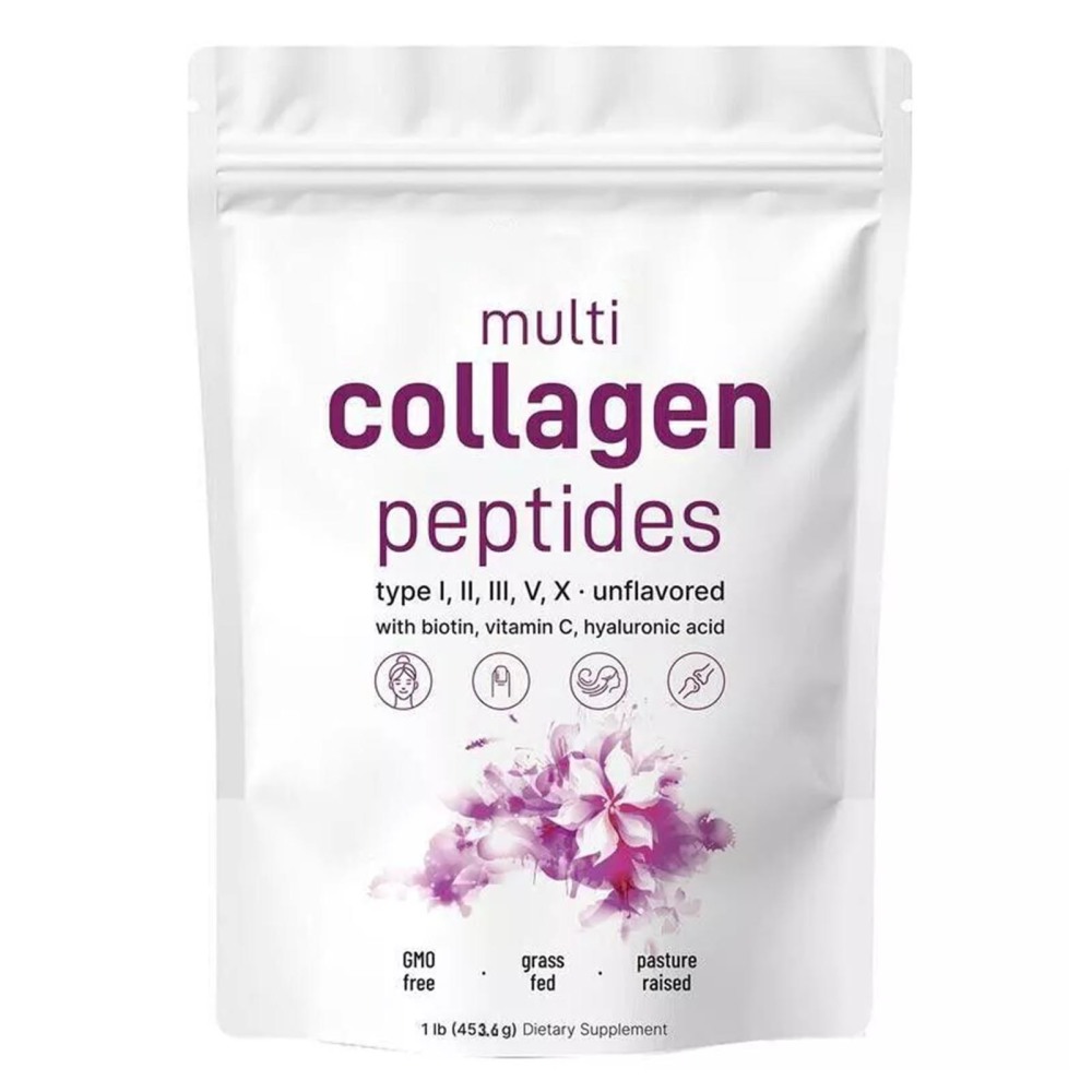 Multi Collagen Peptides Powder- Hydrolyzed Protein Peptides with Hyaluronic Acid - Picture 12 of 14
