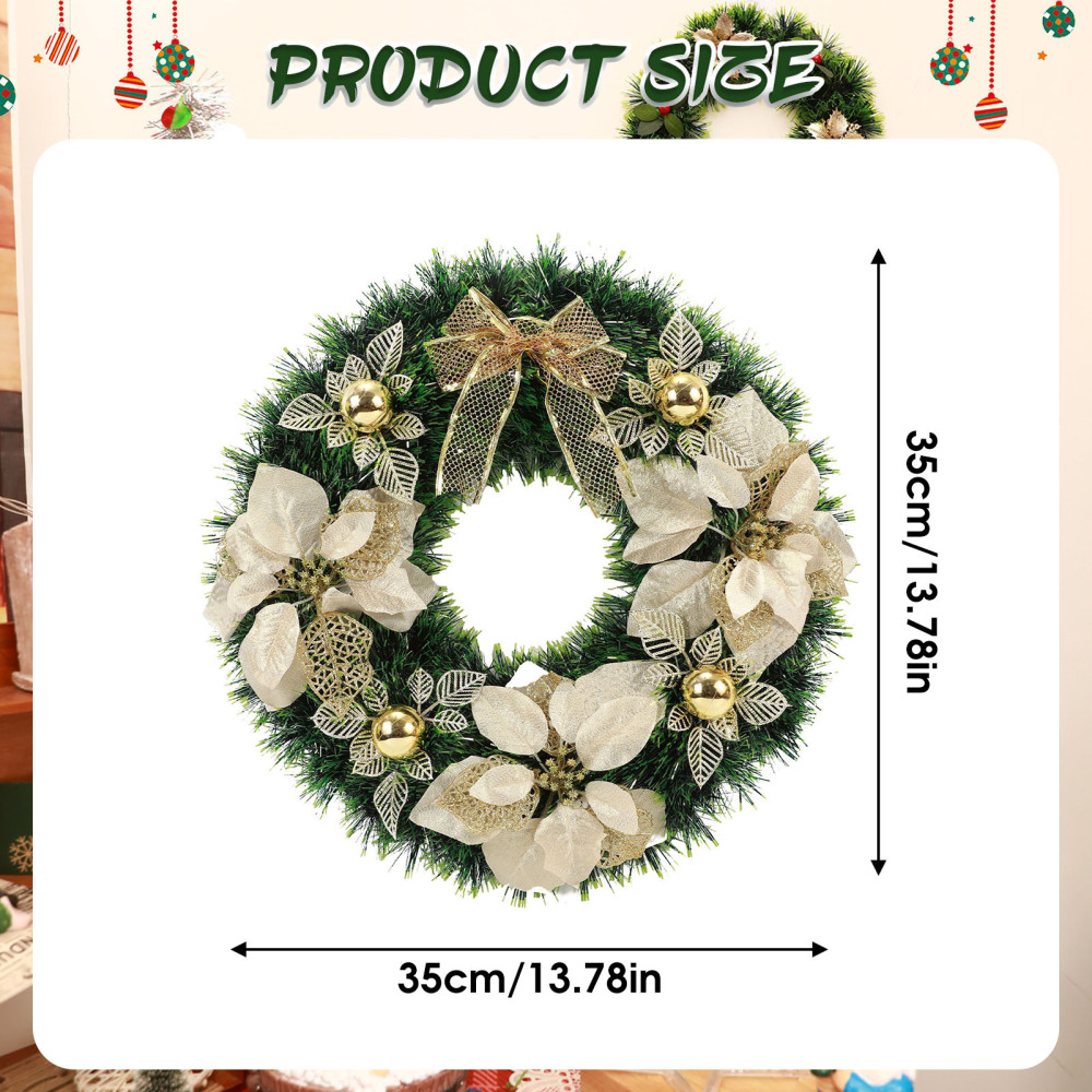 Christmas Hanging Window Wreath Seasonal Welcome Sign Front Door Decoration Xmas