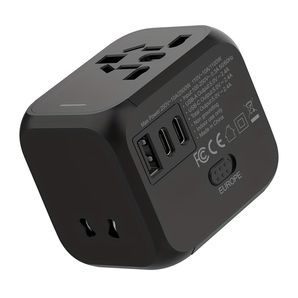 1 Worldwide Travel Plug Adapter Converter Lightweight Portable For UK EU AUS USA - Picture 13 of 16