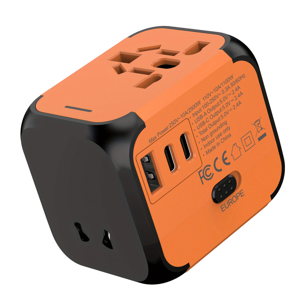 1 Worldwide Travel Plug Adapter Converter Lightweight Portable For UK EU AUS USA - Picture 14 of 16