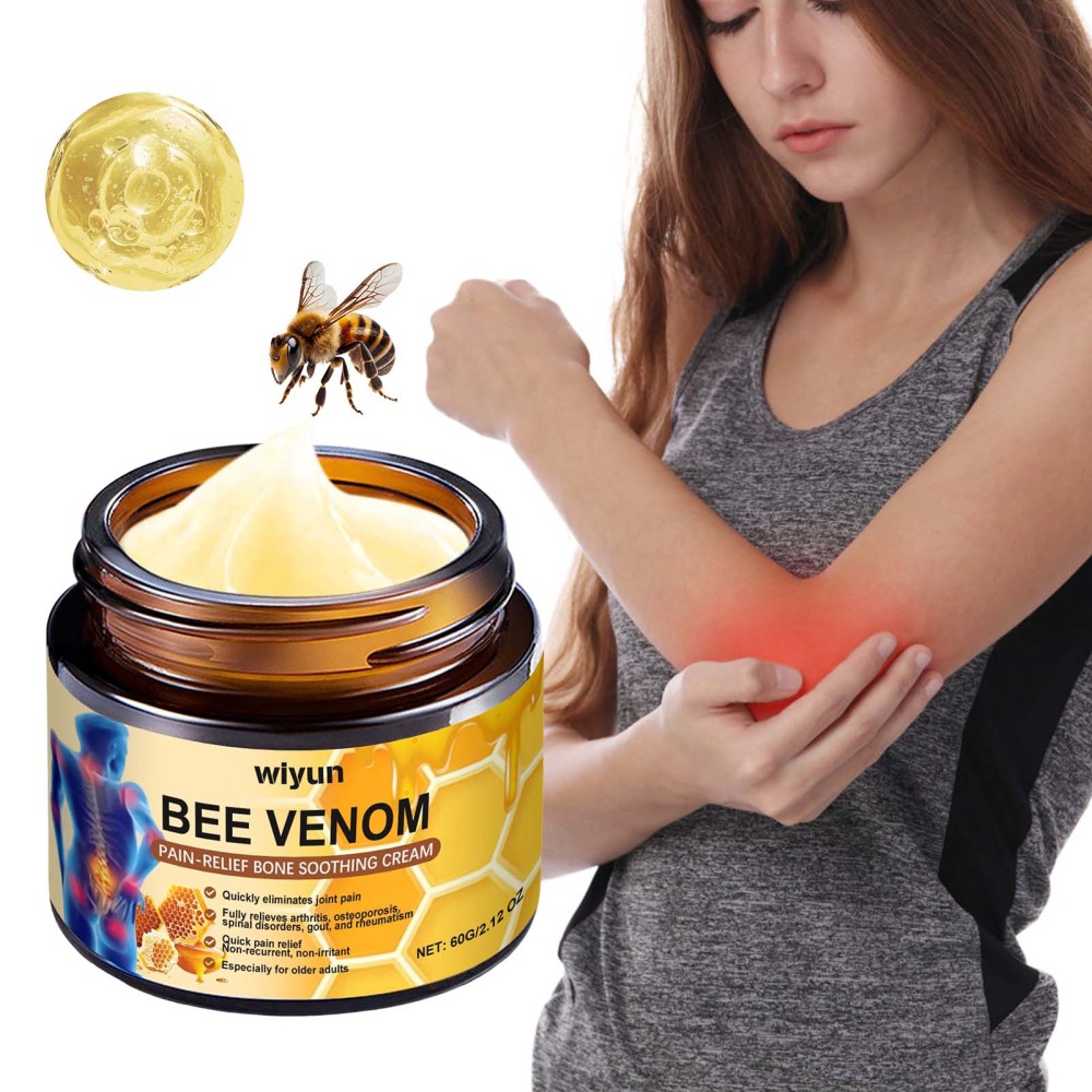 60g Bee Venom Joint Therapy Cream Reduce Pain Relieve Muscle Cream for Men - Picture 13 of 13