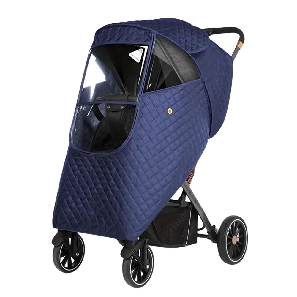 Baby Stroller Artifact Windshield Rain Cover Windproof Baby Stroller Raincoat - Picture 14 of 15