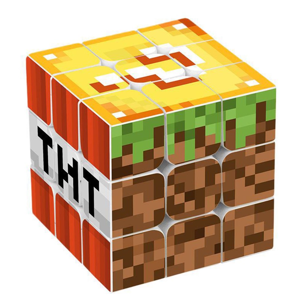 Minecraft Cube Rubiks Puzzle Rubix Rubics Speed Toy Mind Game Classic Kid Gift - Picture 8 of 9