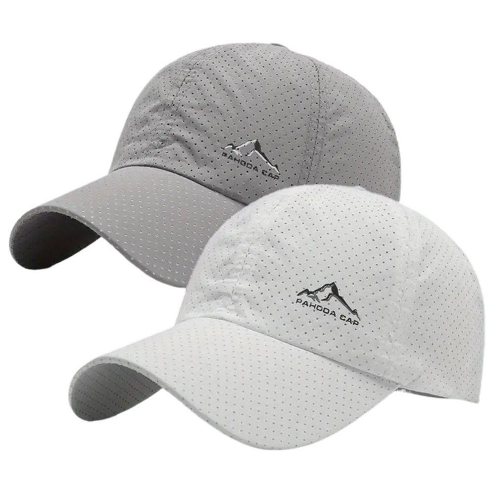 2Pcs Fashion Summer Outdoor Baseball Hat for Men Women Running Visor Cap Fishing - Picture 14 of 14