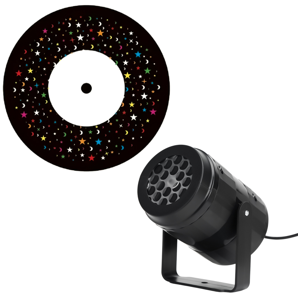 Stars Moon Theme Projection Light Rotatable High-Definition Night Light Kid Gift