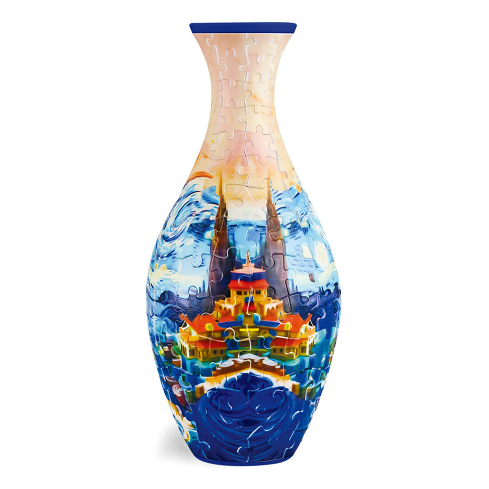 3D Art Puzzle Vase, Piece Relax Puzzles Vase, Unique 160 Pieces Plastic Puzzles - Picture 14 of 18