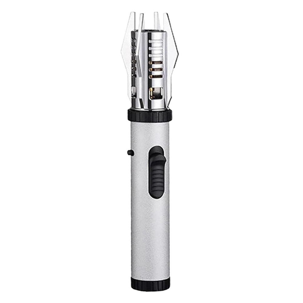Brightfire Rechargeable Torch Windproof Straight Torch Blue Flame Turbine Fire - Picture 13 of 14