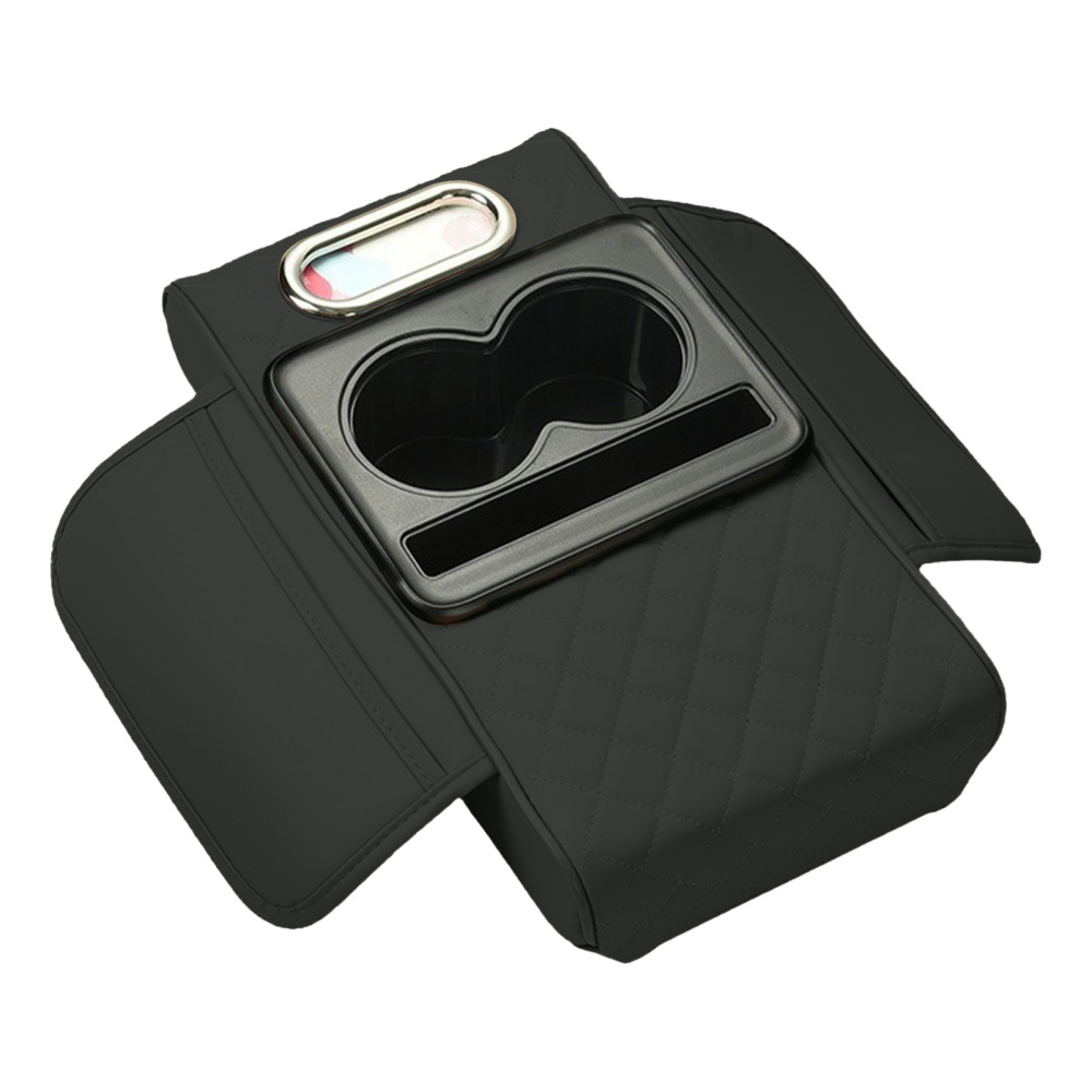 Car Center Console Armrest Cushion Thicken Arm Rest Pad Cup Holder Tissue Box - Picture 12 of 14