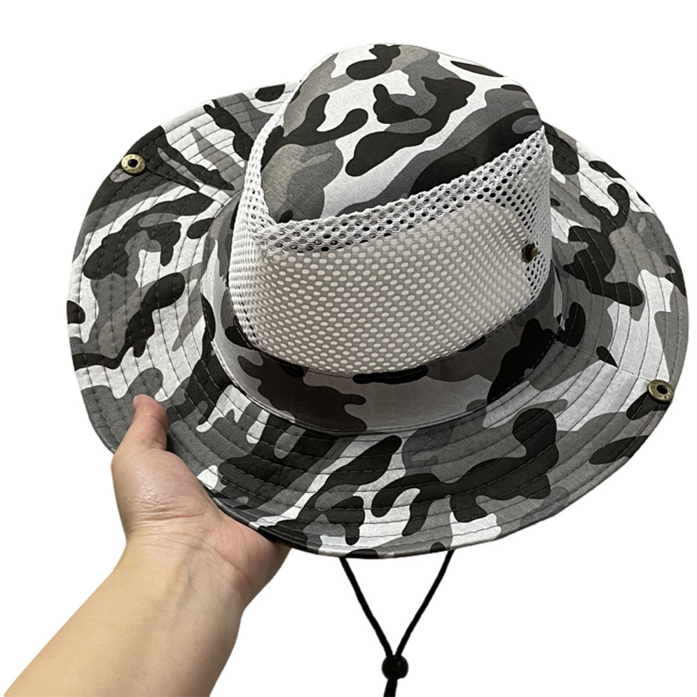 Wide Brim Sun Hat UV Protection Bucket Cap For Hiking Camping Fishing Safari Men - Picture 14 of 15