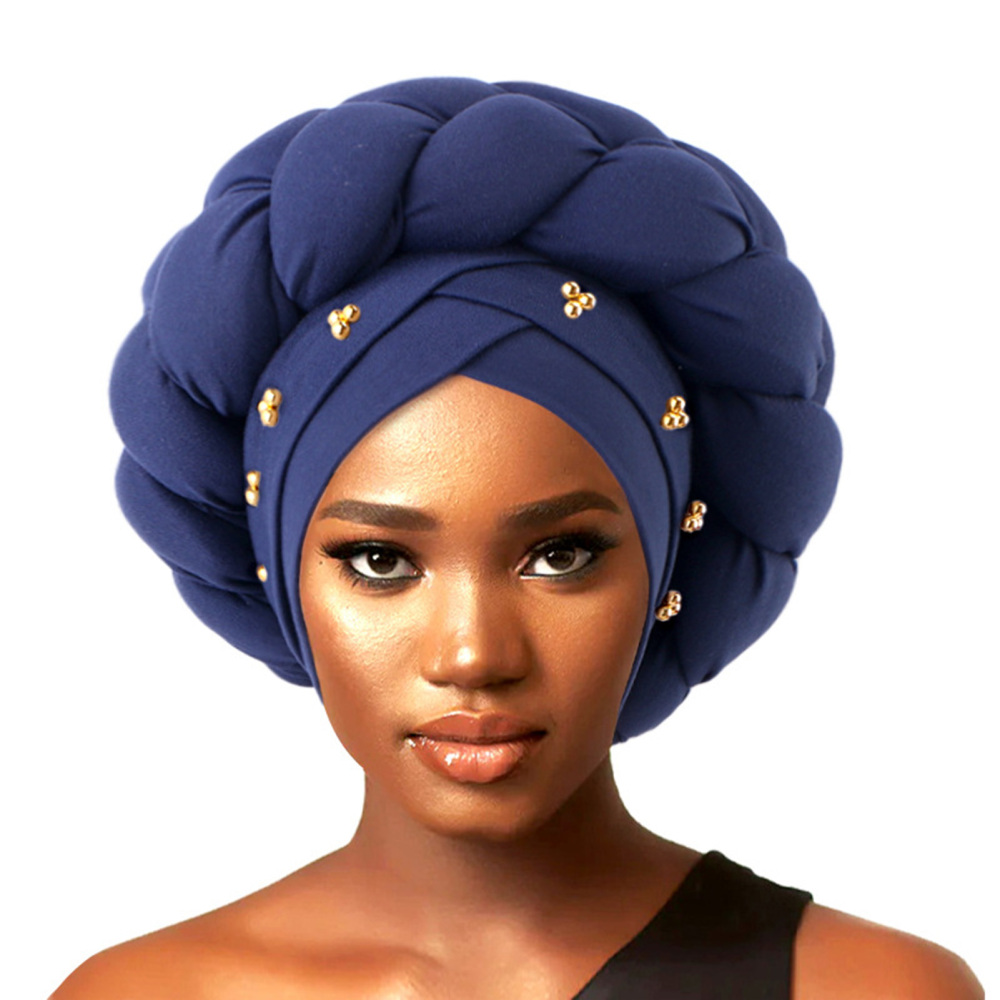 Women's Headwrap, Pre-tied African Print Women's Turban, Bandana Chemo Head Wrap - Picture 14 of 15