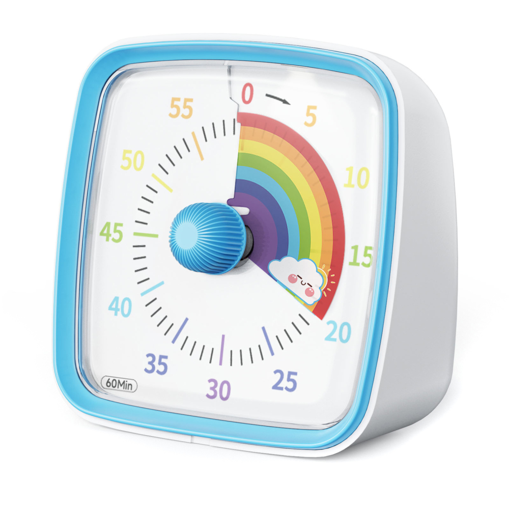 60 Minutes Visual Analog Timer Countdown Clock Times Management Kids Adult Tools - Picture 14 of 17