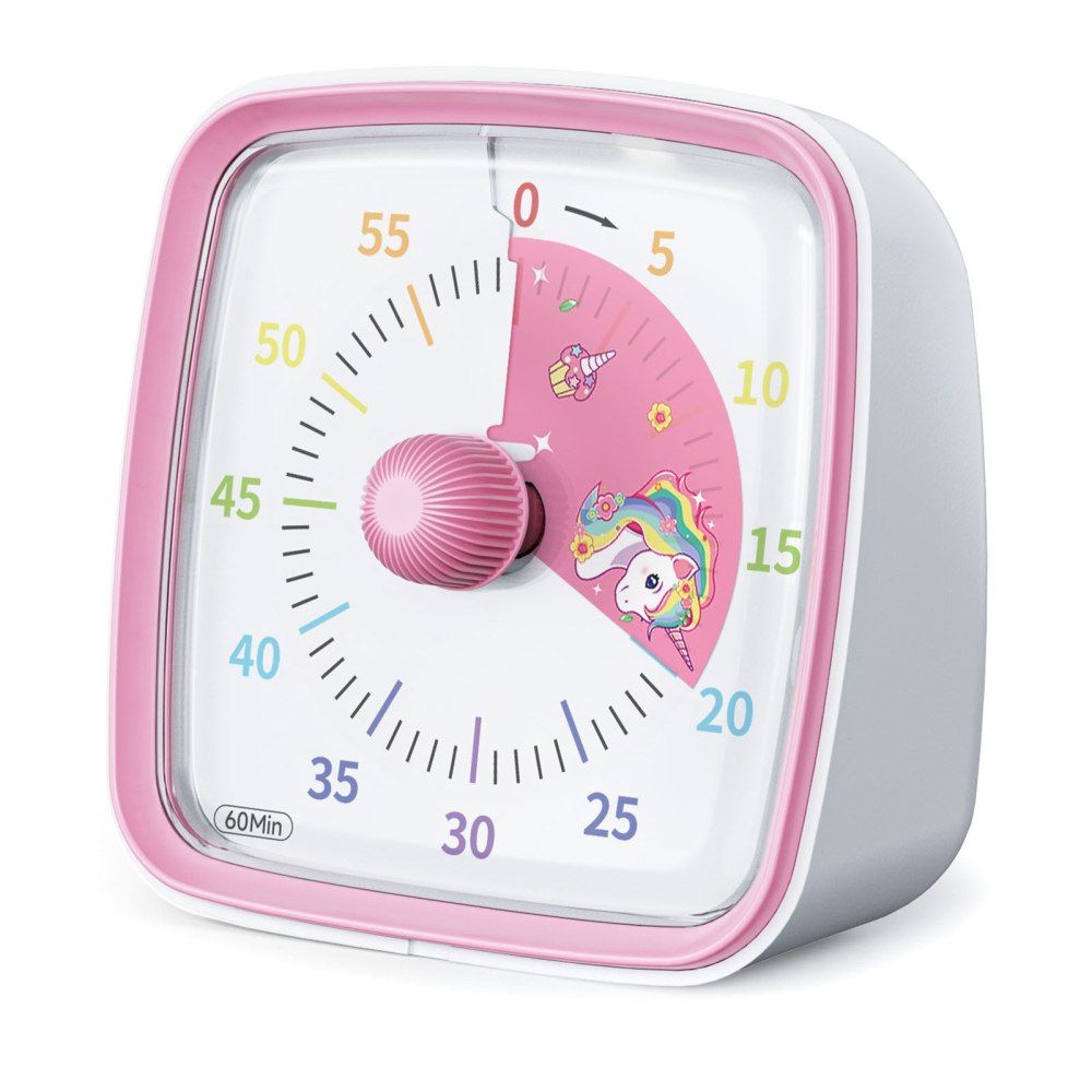 60 Minutes Visual Analog Timer Countdown Clock Times Management Kids Adult Tools - Picture 16 of 17