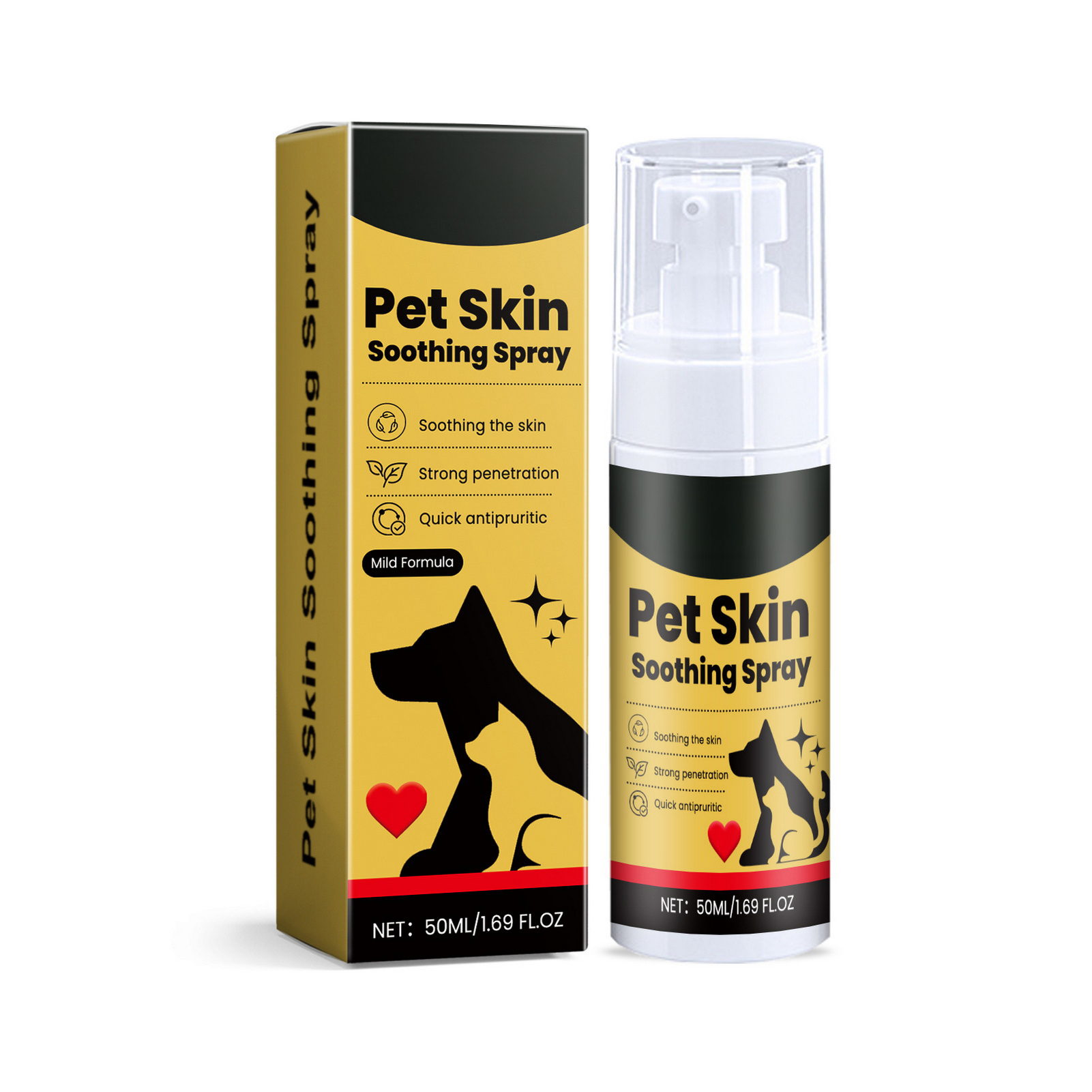 Pet Skin Spray Dog Cat Skin Care Spray Soothing Spray Cleansing & Softening Skin - Picture 12 of 12
