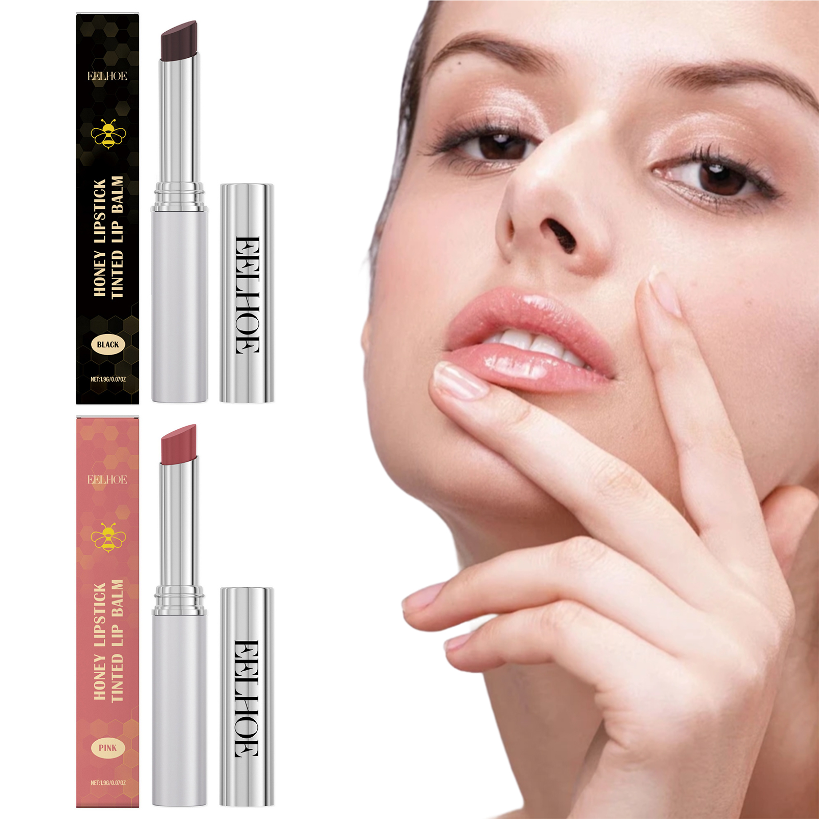 1/2PC Honeynoir - Black Honey Lipstick, Honey Noir Black Honey Lipstick Lip Balm - Picture 17 of 17