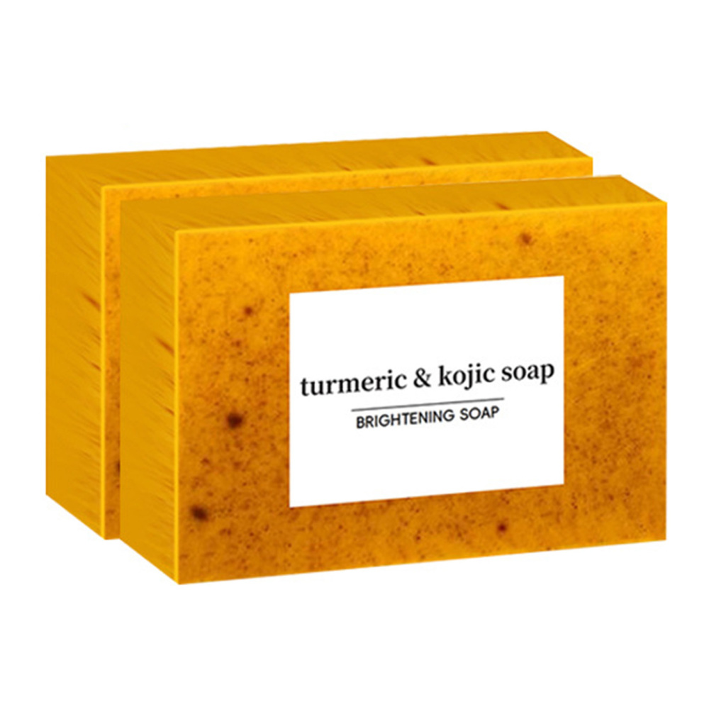 1/2XTurmeric & Kojic Acid Brightening Soap Dark Spot Lightening & Acne Treatment - Picture 15 of 15