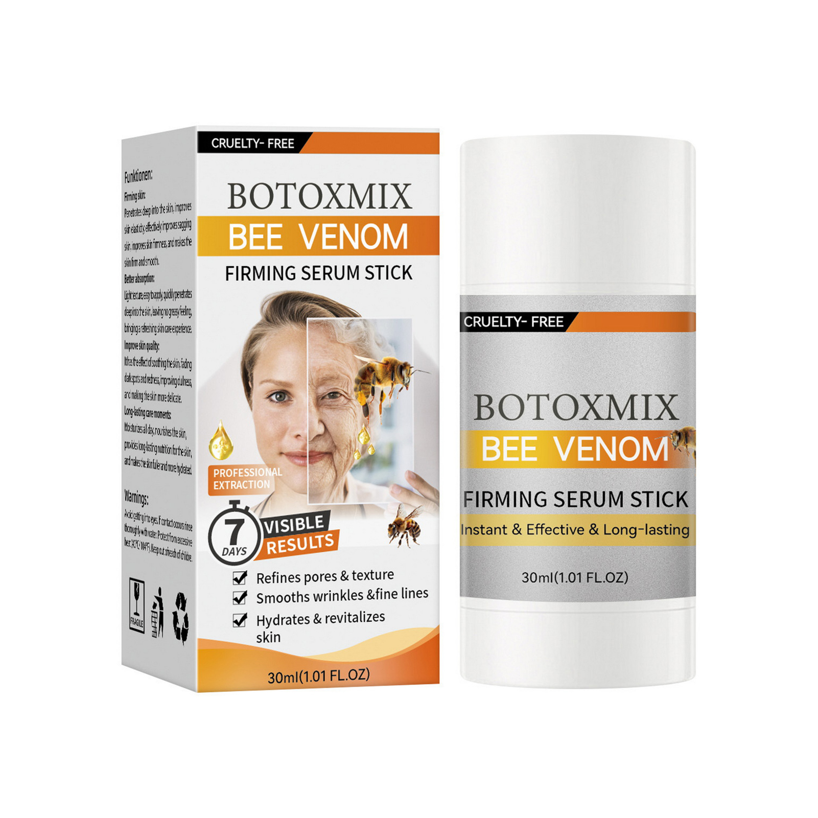 5x Botox Bee Venom Firming Serum Stick,Advanced Firming & Wrinkle-Reducing Cream - Picture 13 of 16