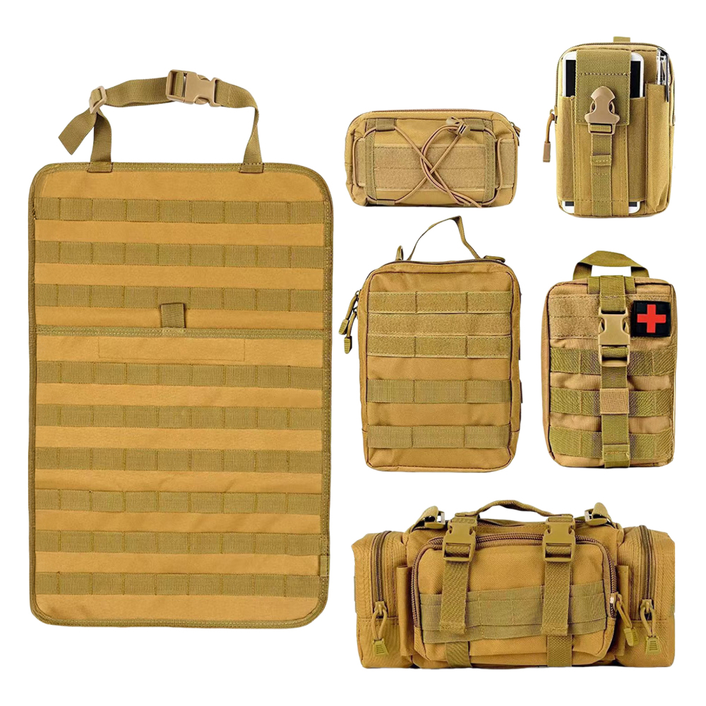 Car Seat Back Organizer Bag Universal Detachable Multifunction Tactical Molle AU - Picture 14 of 15