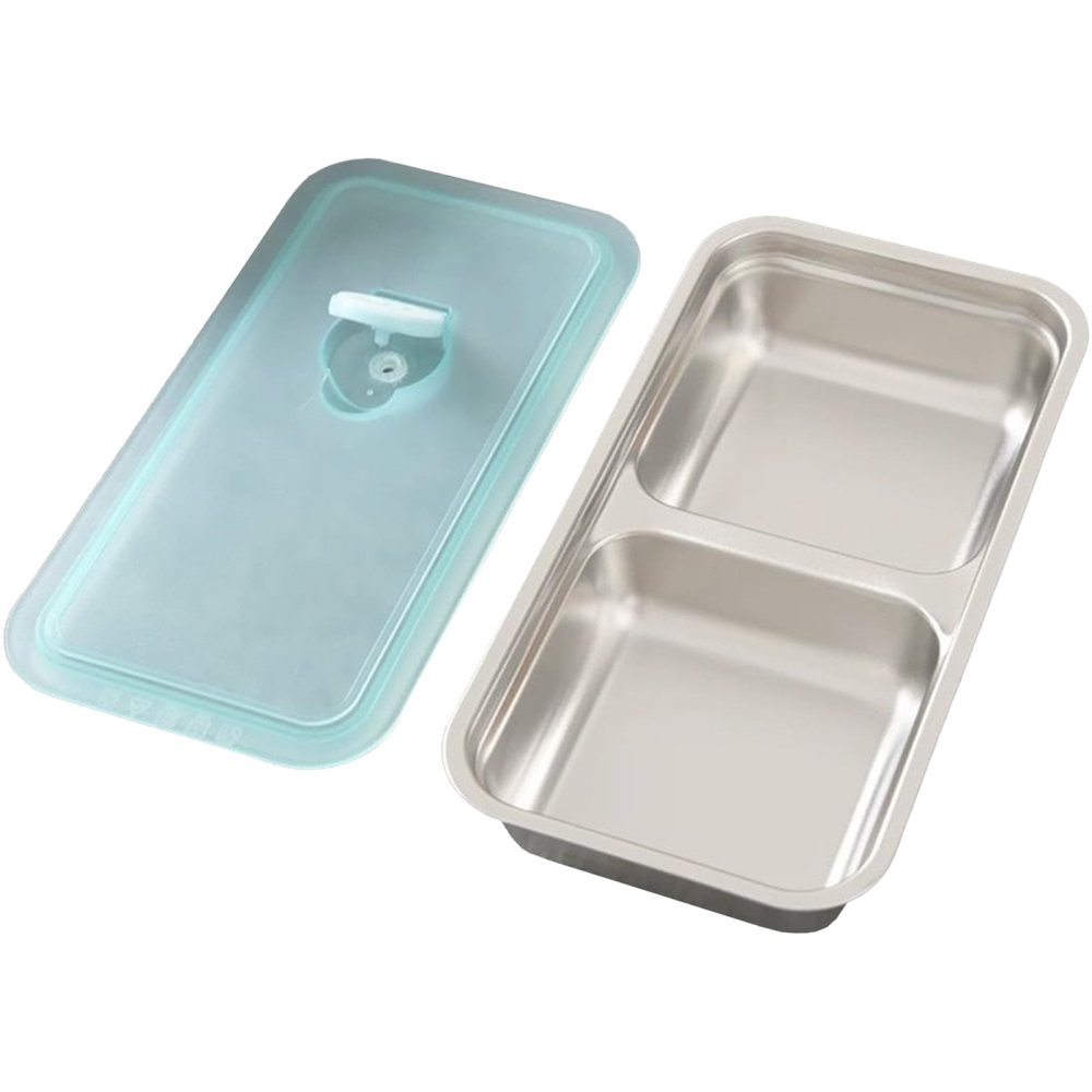 Stainless Steel Food Storage Box with Lid Prepare Food Picnic Box Camping - Picture 12 of 13