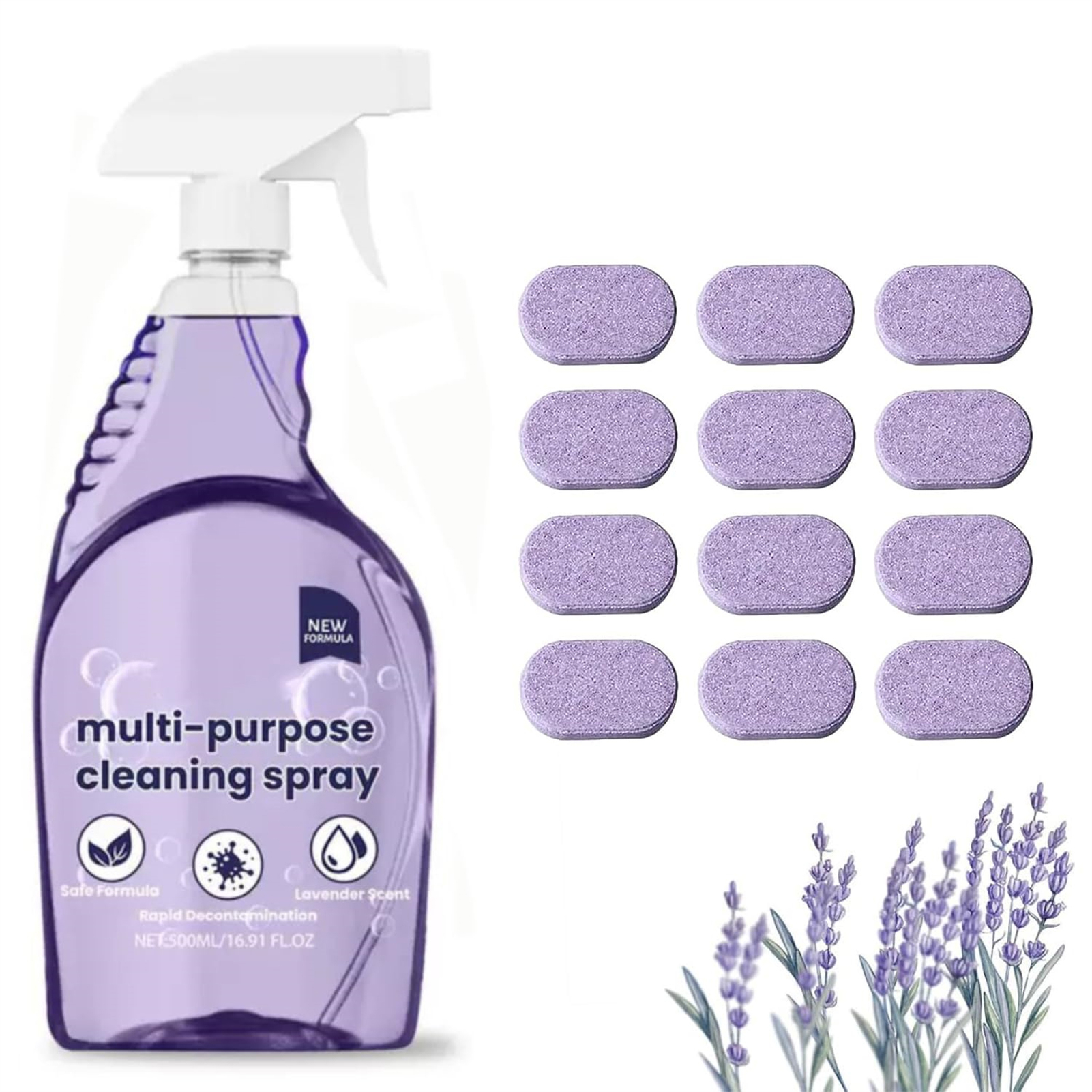 1/2 Set Nuroclean Spray, 2025 New Nuroclean Concentrated Cleaning Tablets - Picture 14 of 14
