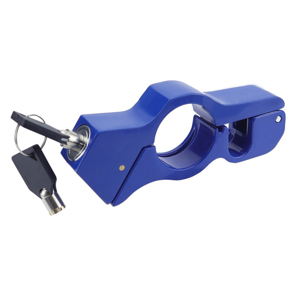 Motorcycle Handlebar Lock Anti-Theft Throttle Clutch Brake Lock with 2 Keys