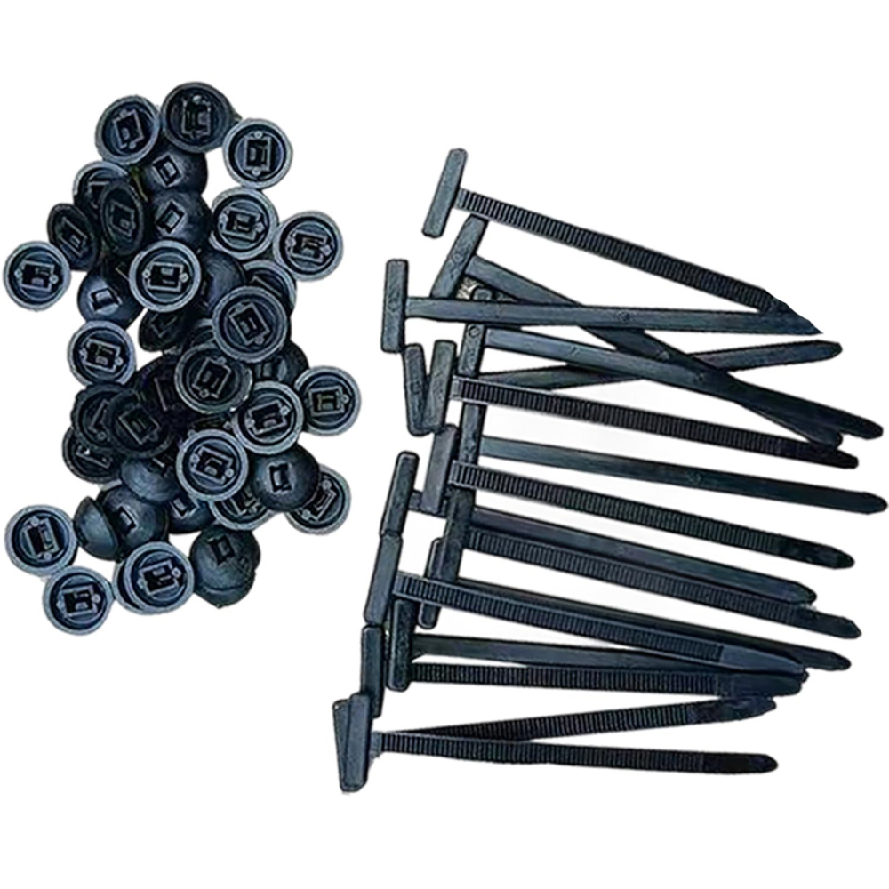Upto 200X Nylon Universal Cable Tie Buckle, Self-Locking Nylon Zip Ties Holder - Picture 14 of 19