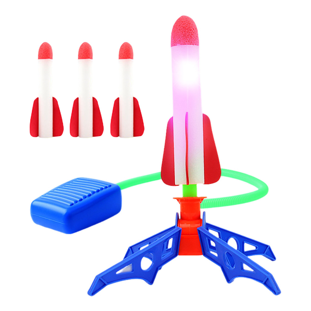 Kid Air Rocket Foot Pump Launcher Outdoor Air Pressed Stomp Soaring Rocket Toys - Picture 14 of 15