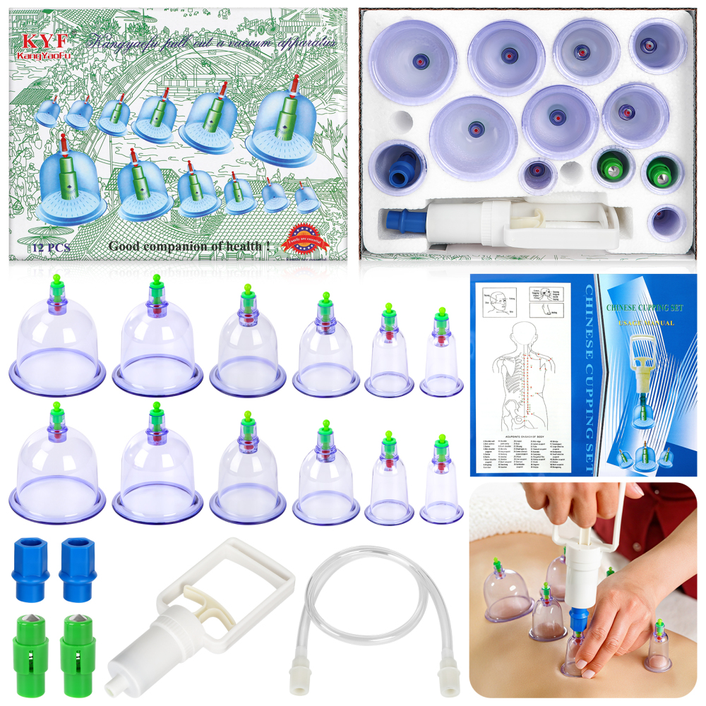 Vacuum Cupping Device Promote Blood Circulation Therapy Device for Body Massage