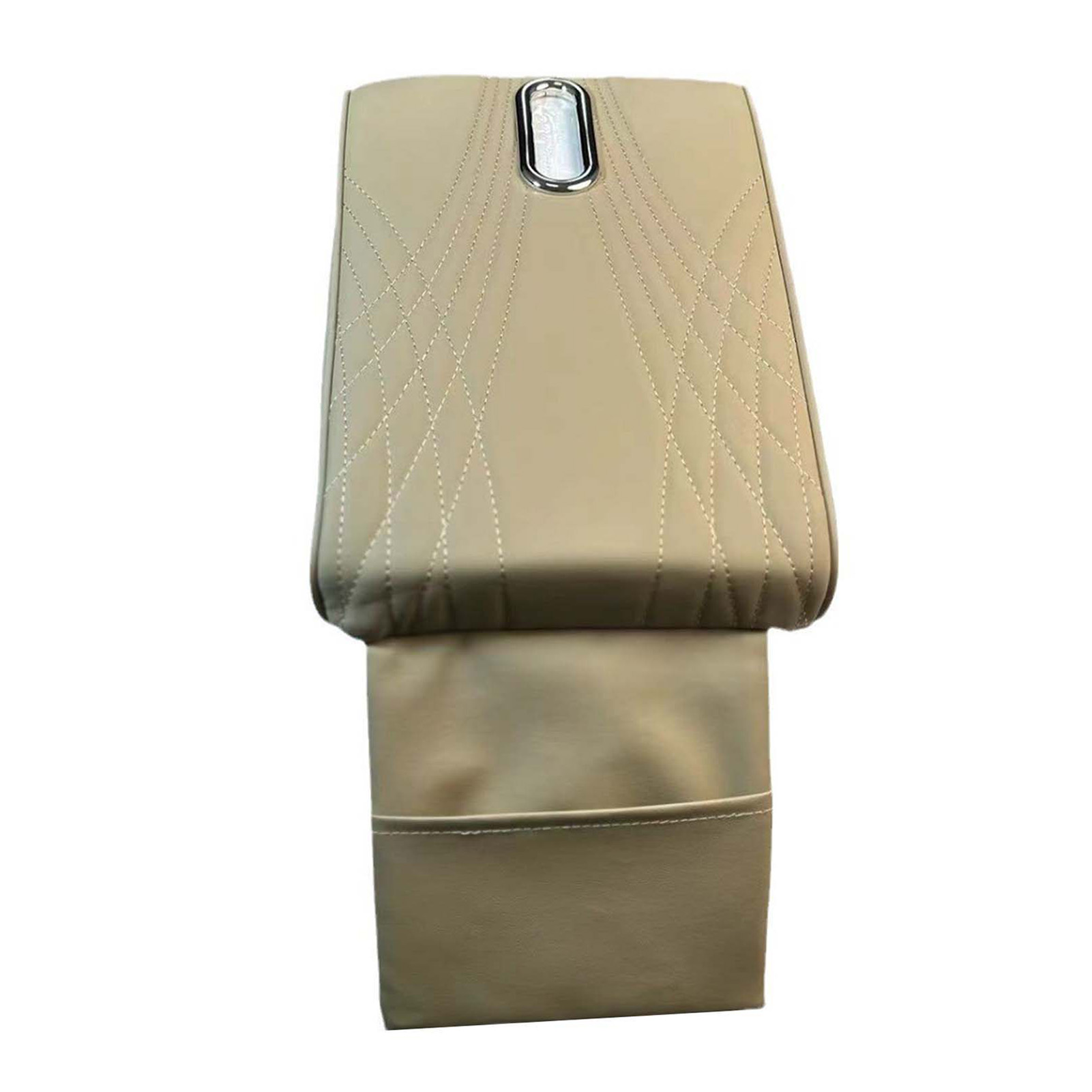 Leather Armrest Mat Pad Storage Box Car Center Console Organizer with Pocket