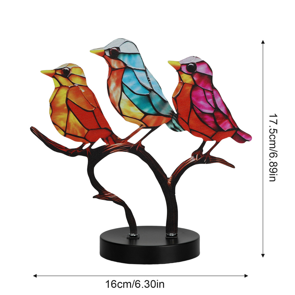 Bird Craft Statue Acrylic Ornaments Table Art Home Room Desktop Birds Decoration - Picture 10 of 11