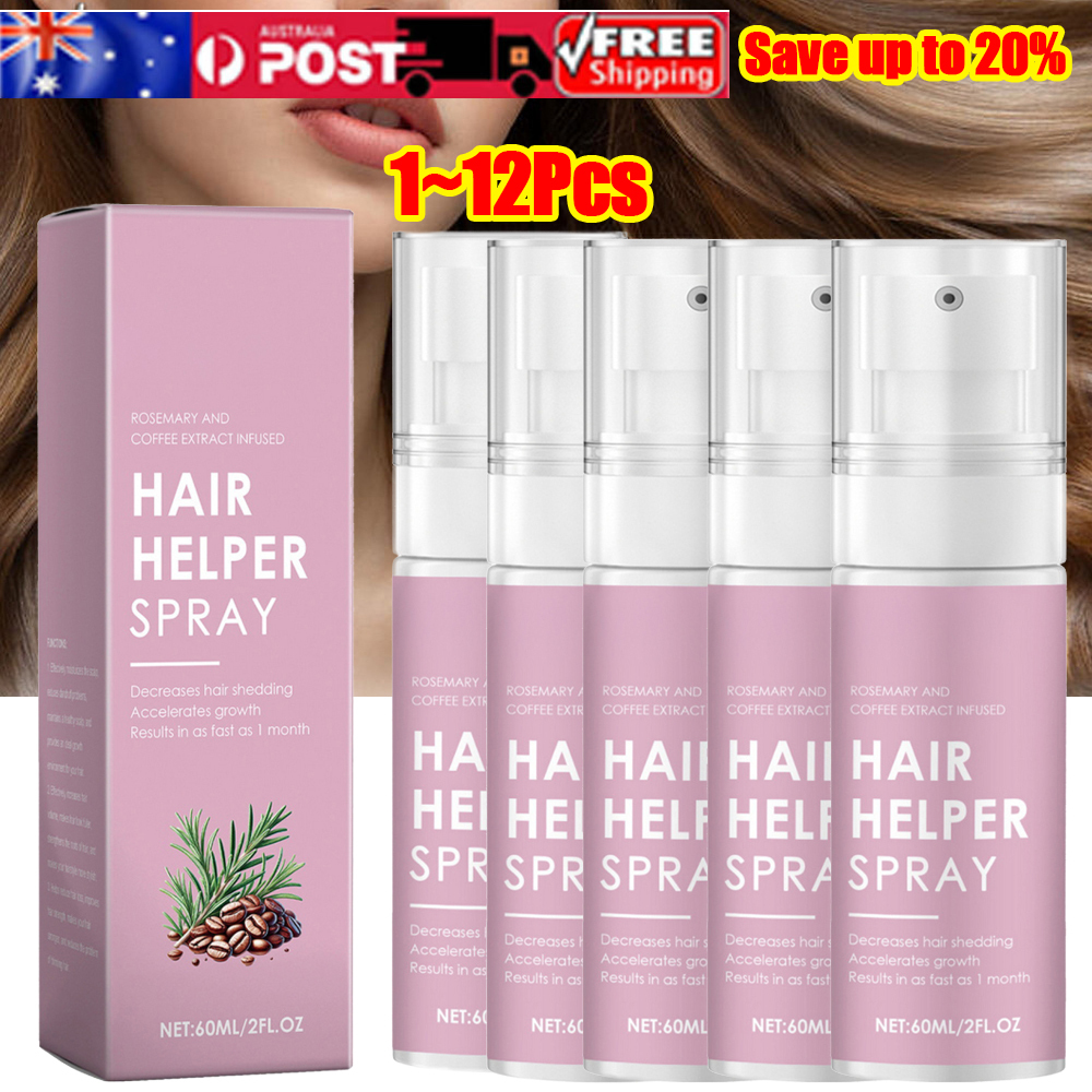 1~12X Hair Helper Spray Hair Growth Thicker Vegan Fuller Healthier Hair Treatmen - Picture 16 of 21